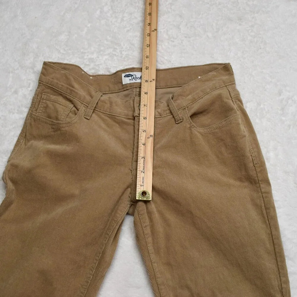 Old Navy The Rockstar Corduroy Pants Sz 10 Skinny Low Rise Camel Khaki Y2K 90s - Picture 15 of 16
